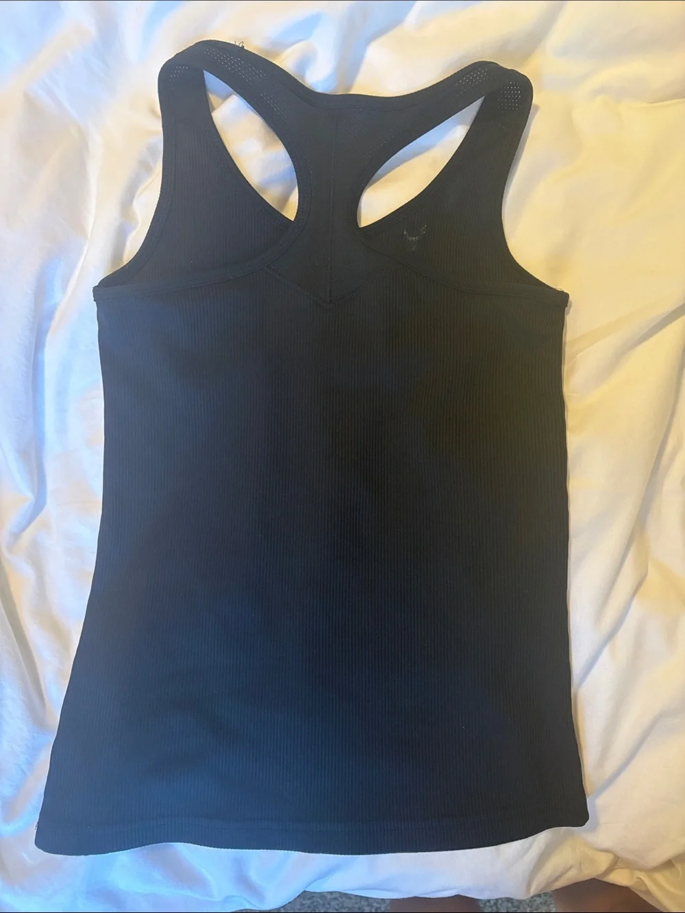Under Armour Black Ribbed Racerback Tank - Picture 2 of 3